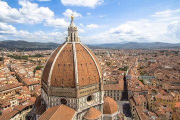 Wall Mural - Beautiful panorama view over Florence, Italy