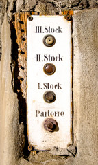 Poster - old bell buttons