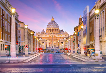 Wall Mural - St Peter Cathedral in Rome, Italy