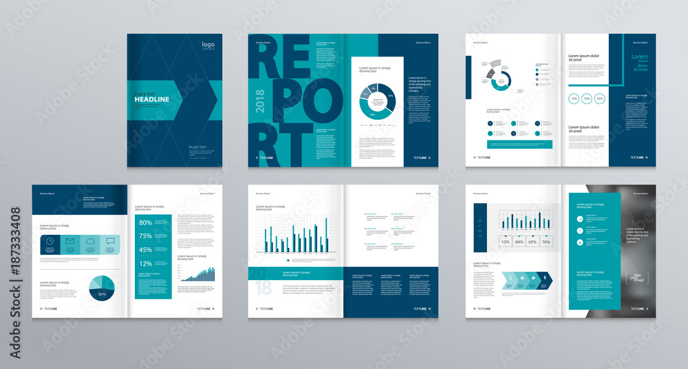 Design vector template layout for company profile ,annual report with cover, brochures, flyers, presentations, leaflet, magazine,book and  a4 size.  - obrazy, fototapety, plakaty 