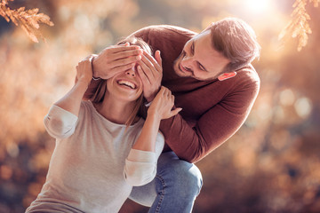 Wall Mural - Lovely happy couple