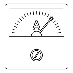 Wall Mural - Speedometer icon, outline style