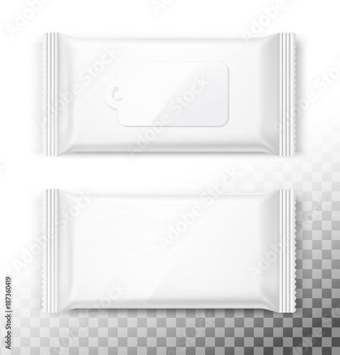 Download Mockups Of Wet Wipes Package Isolated On White Background Vector Illustration Ready And Simple To Use For Your Design The Mock Up Will Make The Presentation Look As Realistic As Possible Stock Vector