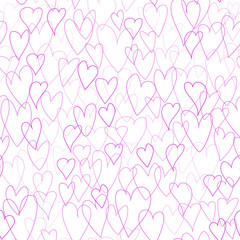 Wall Mural - pattern of hearts