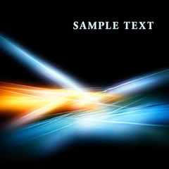 Poster - Abstract background with shiny fractal