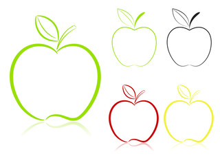 Apple set. Vector