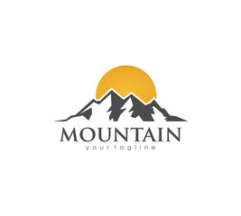 Wall Mural - mountain logo vector