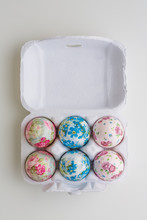 Decoupage Easter Eggs Decorated With Paper Napkins