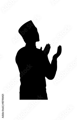 Vector Muslim Man Raising Hand And Praying Buy This Stock Vector And Explore Similar Vectors At Adobe Stock Adobe Stock