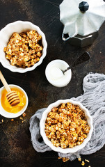 Canvas Print - yogurt with granola