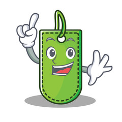 Poster - Finger price tag mascot cartoon