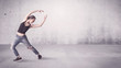 © ra2 studio - Pretty urban dancer with empty background