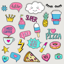 Set Of Cute Trendy Patches