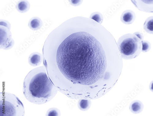 Human cells medical background. 3d rendered illustration Tableau sur Toile