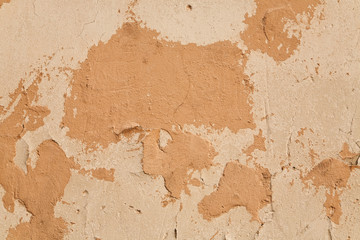Wall Mural - texture of old beige wall as background