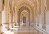 Fototapeta  - Public square colonnade in the old city of Muscat, Oman