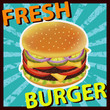 BURGER FRESH DOUBLE CHEESE TOMATO PICKLE