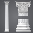 Realistic Corinthian column