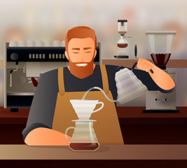 Poster - Barista Gradient Composition