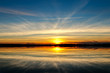 Sunset over lake Thunderbird.