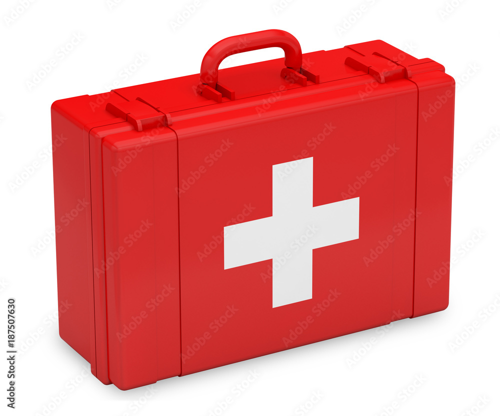 Boîte De Premiers Secours Militaire Hongroise - Métal, Croix-Rouge, époque Guerre Froide