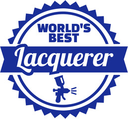 Poster - Worlds best lacquerer emblem