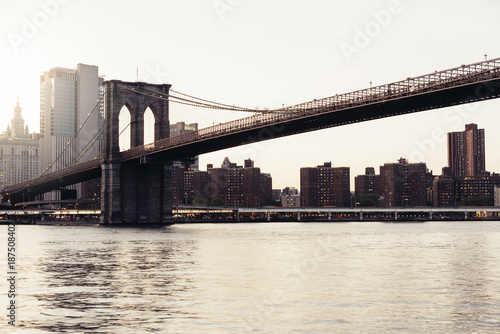 Plakat Most Brookliński w Nowym Jorku.