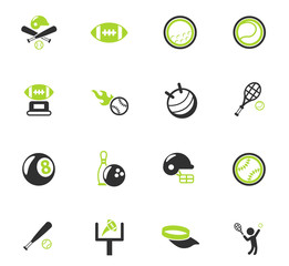 Wall Mural - sport color icon set