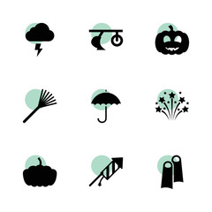 Canvas Print - Season icons. vector collection filled season icons set.