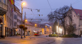 Fototapeta Nowy Jork - Night illumination of streets in center of Bratislava