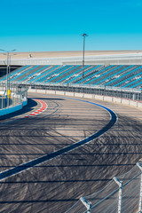 tire marks on road track. Motor racing track