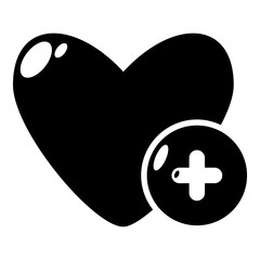 Sticker - Like icon, simple black style