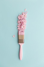 Paintbrush With Cherry Blossoms