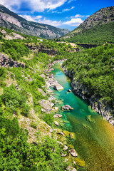 Canvas Print - the Tara river canyon