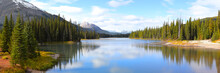 Panoramic View Of Porcupine Creek In Banff National Park