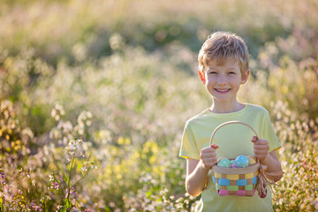 Canvas Print - boy at easter time