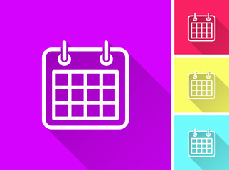 Canvas Print - Calendar - vector icon.