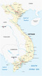 Socialist Republic of Vietnam road vector map