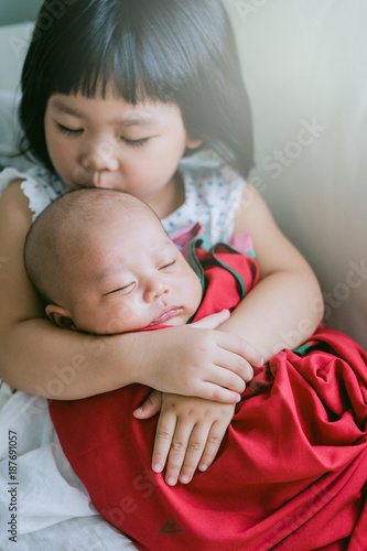 baby born sister and brother