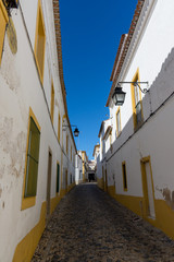 Ruas da Cidade de Evora, em Portugal, em dezembro de 2017