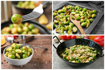 Poster - Collage with roasted Brussel sprouts