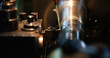 © NDABCREATIVITY - Finishing metal working on high precision grinding machine in workshop