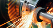 © NDABCREATIVITY - machine tool in metal factory with drilling cnc machines