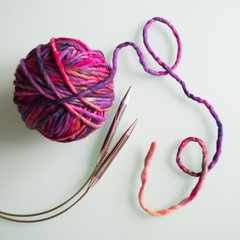 Knitting Accessories. Yarn Balls