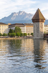 Wall Mural - Famous Chapel Bridge, Lucerne, Switzerland