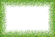 St. Patrick's Day Symbol. Green Frame Isolated On White Background. Flat Design Element. 