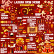 Chinese Lunar New Year infographic with graph