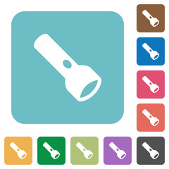 Sticker - Flashlight rounded square flat icons