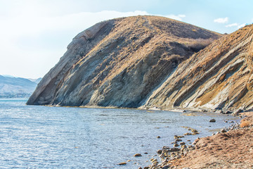 Sticker - Beautiful mountain landscape by the sea