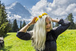 © Steve Smith/Blend Images - Caucasian woman wearing crown of flowers
